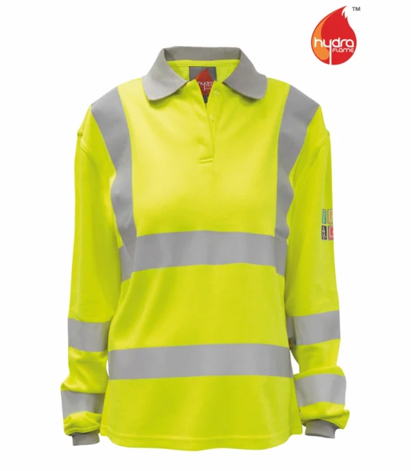 ORBIT STRATUS: INHERENT FR ARC LADIES LONG SLEEVE POLO SHIRT